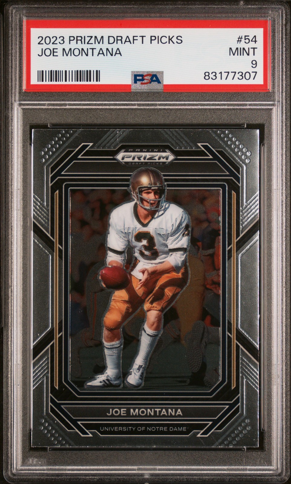 2023 PANINI PRIZM DRAFT PICKS #54 JOE MONTANA PSA 9