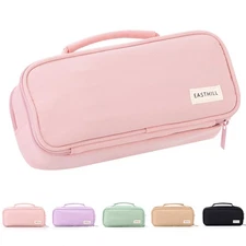 Large Capacity Pencil Case Pen Pouch Organizer Canvas Pencil Bag with Handle ...