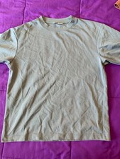 uniqlo AIRism Cotton Oversized T-Shirt LIGHT GREEN Half-Sleeve