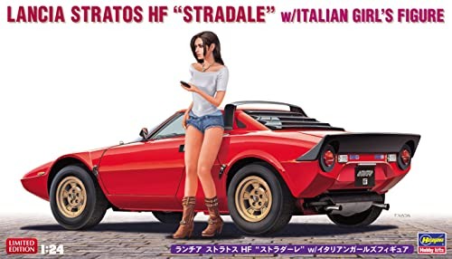 Hasegawa 1/24 LANCIA STRATOS HF STRADALE mit ITALIAN GIRL'S FIGURE Kit F/S wTrack # - Bild 5 von 7