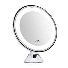 10x Magnifying Lighted Makeup Mirror Daylight Led Vanity Bathroom Travel Compact