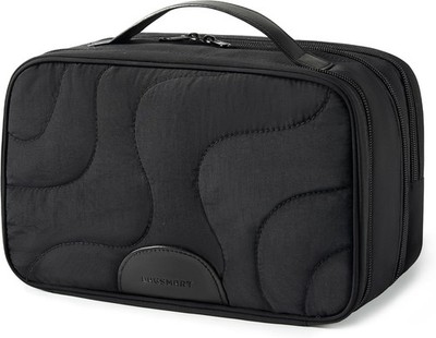 BAGSMART Toiletry Bag for Women, Wide-open Makeup Bag Organizer for Travel Es...