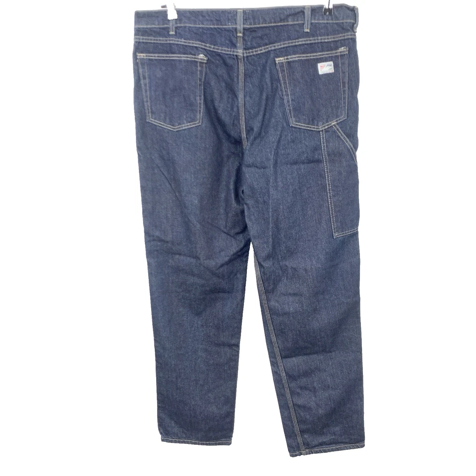 Pantalones de mezclilla TYNDALE FR para hombre talla 40 x 34 resistentes al fuego lavado oscuro pierna recta Foto 4 de 4