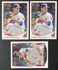 2013 Topps Update Danny Salazar Rookies + Bowman - Cleveland Indians