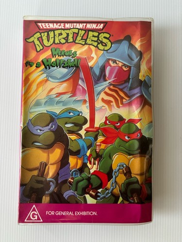 VHS Video Cassette Tapes Teenage Mutant Ninja Turtles Clamshell Tested Cowabunga - Picture 15 of 24