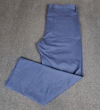 Quince Performance Golf Pants 36X32 (39x27) Wavecrest Blue Organic Cotton Chino