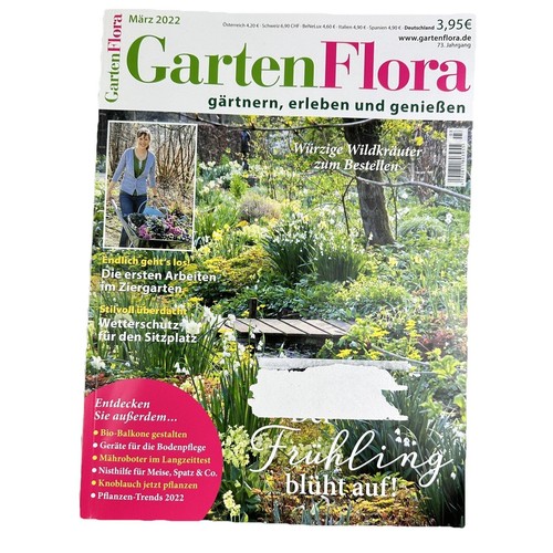 ✅ Zeitschrift Garten Flora März 2022 03 / 2022 Winter Frühling Sommer