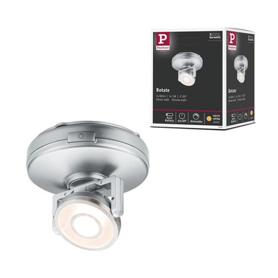 LED Unterschrankleuchte Batterie Rotate inkl. Schalter 92 mm 66lm 3000K dimmbar