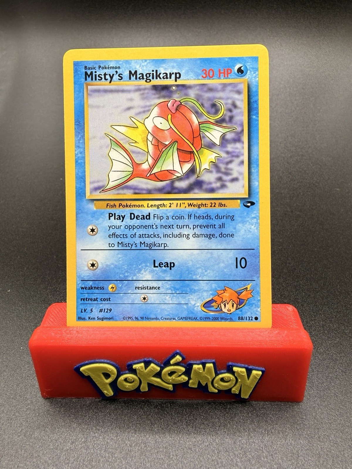 Misty’s Magikarp 88/132 Unlimited Gym Challenge Pokemon Card WOTC Vintage - NM