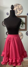 1970  s Malco Modes Hot Pink Square Dance Skirt