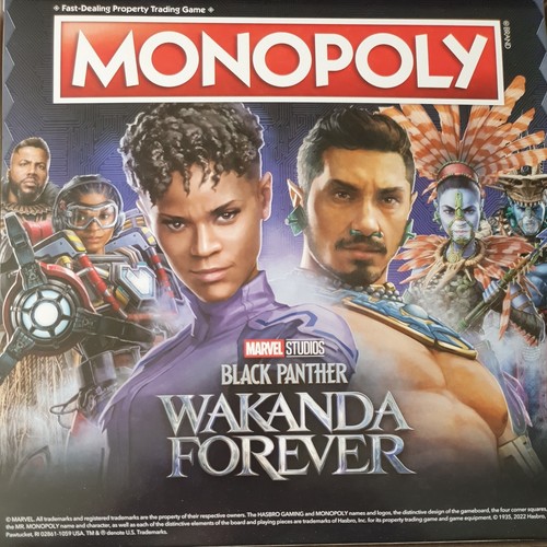 Monopoly: Marvel Studios' Wakanda Forever Edition. Complete. Played Once.