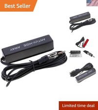 Durable 12V Amplified AM/FM Car Antenna with 77-Inch Cable - Easy to Install