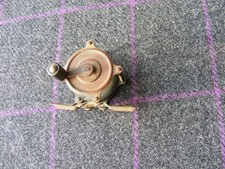 Antico Mulinello da Pesca Hendryx 40 Piccolo in Ottone Pat'd 1876-1888