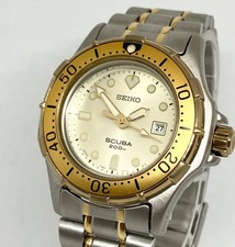 SEIKO SCUBA Seiko Scuba Divers Watch Wristwatch Working Item 7N85 0010 7N850010