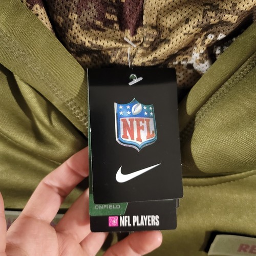 Nike Washington Redskins Hoodie Men XL Green Salute to Service Digital Camo - Picture 8 of 10