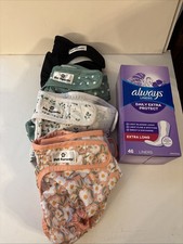 Reusable Washable Dog Diapers 4Pack - for Female Dogs - Heat And Liners