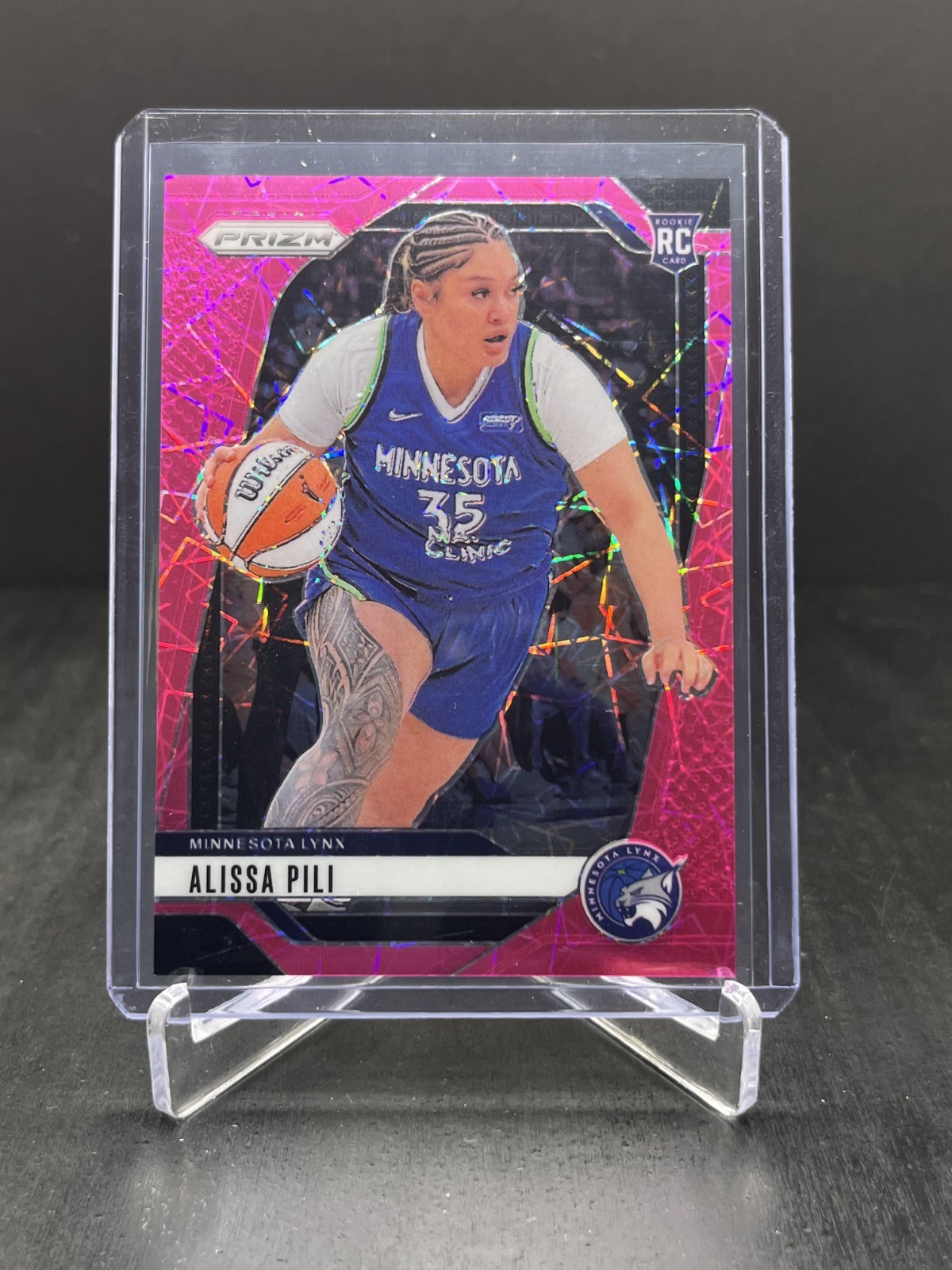 2024 Panini Prizm WNBA Basketball Alissa Pili RC Rookie Pink Velocity 05/79 #83