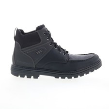 Rockport Weather Ready Moc Toe Boot Mens Black Wide Casual Dress Boots 10.5
