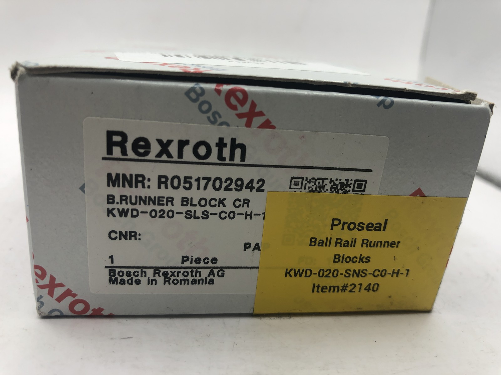 Bosch Rexroth R051702942 KWD-020-SLS-C0-H-1 Ball Runner Block New