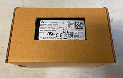 Delta DRC-12V60W1A Switching Power Supply 100-240V 50/60Hz. 12V 4.5A Output