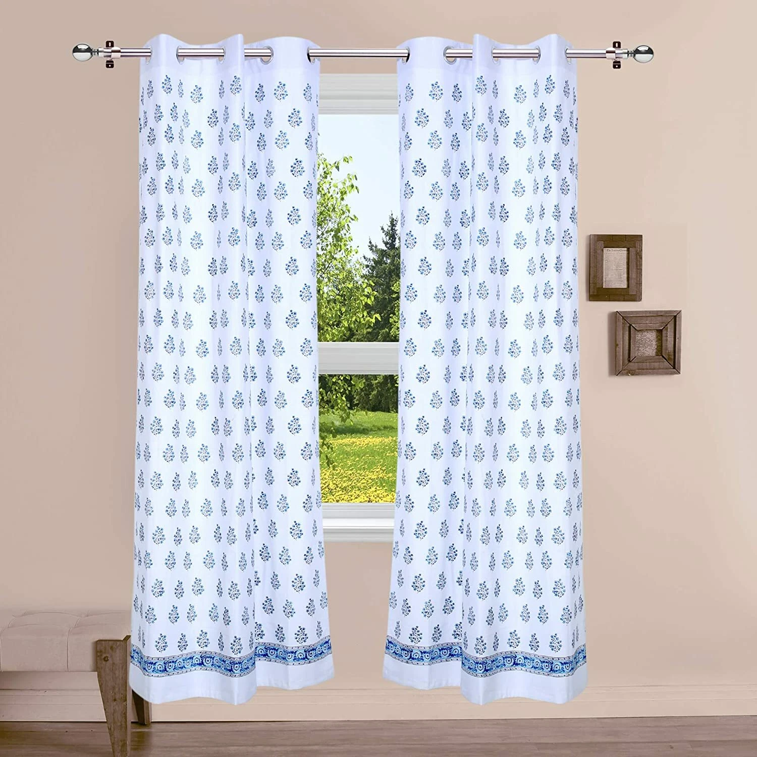 Nouveau Ensemble De Rideaux À Œillets De 2 Pièces - 5 Pieds