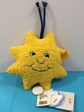 STEIFF Yellow Star Musical Pull Cord Baby Crib Toy