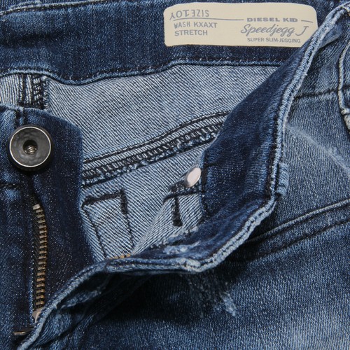 0016W Jeans Bimba DIESEL Blu Denim Super Slim Stretch Jegging Pant Kid - Bild 3 von 4