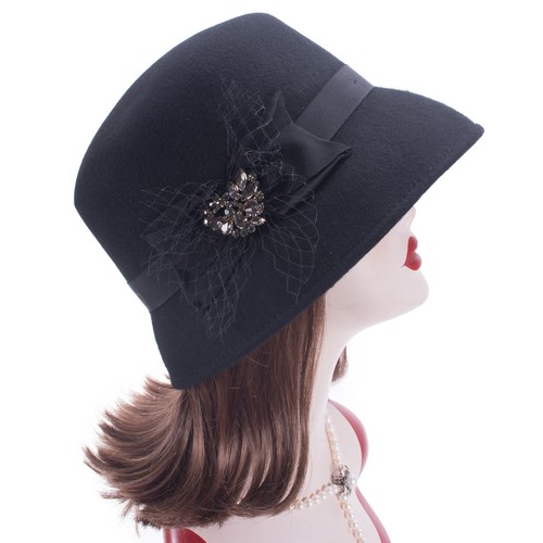 Mujer Pantalla Estilo Vintage Lana Fieltro Iglesia Cloche Cubo Invierno Sombrero T404 - Imagen 15 de 35