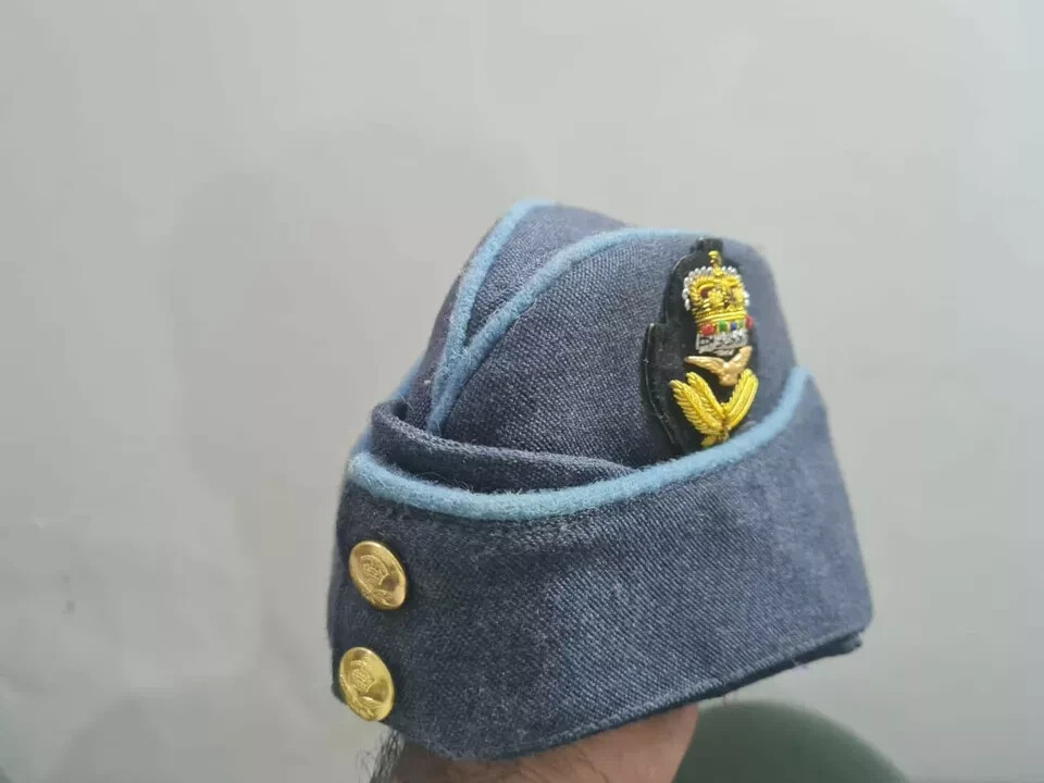 Royal Air Force RAF Side Cap 1940's WW2 Forage Hat Uniform Dress hat