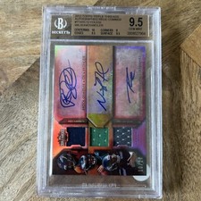 2012 Topps Triple Threads Nick Foles Russell Wilson Osweiler Auto 10/27 BGS 9.5