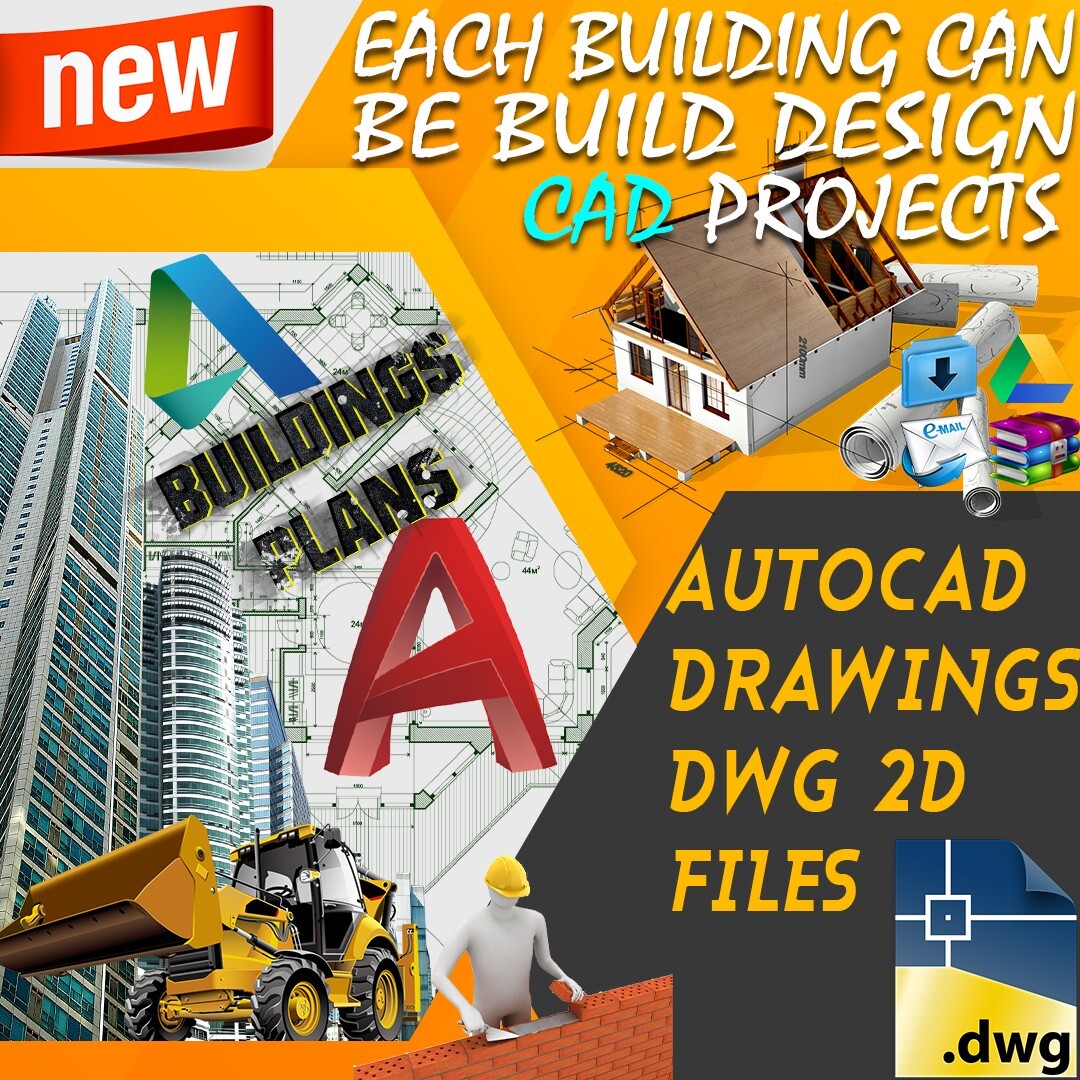 820 AUTOCAD DRAWINGS DWG FILES 2D FOR EACH BUILDING CAN BE BUILD DESIGN ...