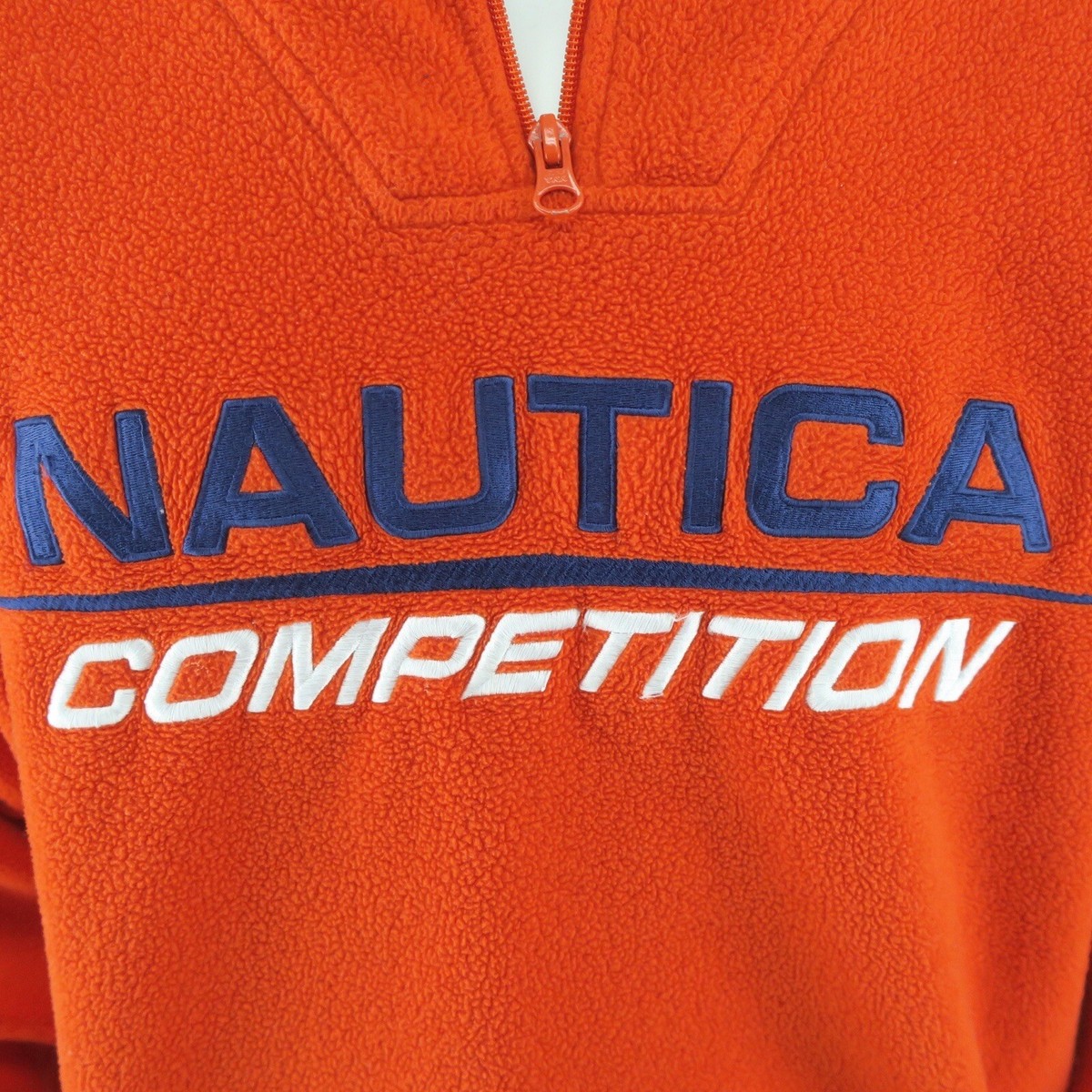 Vintage Nautica Competition 1/4 Zip Fleece Pullover Sweater Mens
