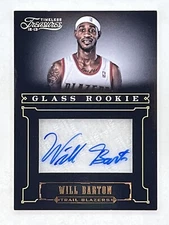 Will Barton 2012-13 Panini Timeless Treasures Glass Rookie Auto RC /499 #250 NBA