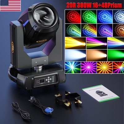 20R Sharpy Beam 380W LED Moving Head 14 Gobo 8+64 Prisms DMX DJ Stage Spot Light