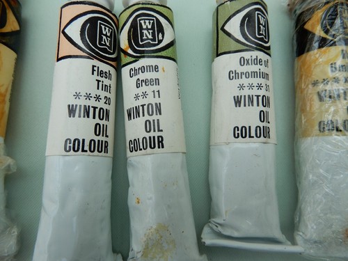 Bundle Job Lot Set 11 x Vintage Winsor & Newton Winton Oil Paint Tubes - Picture 5 of 7