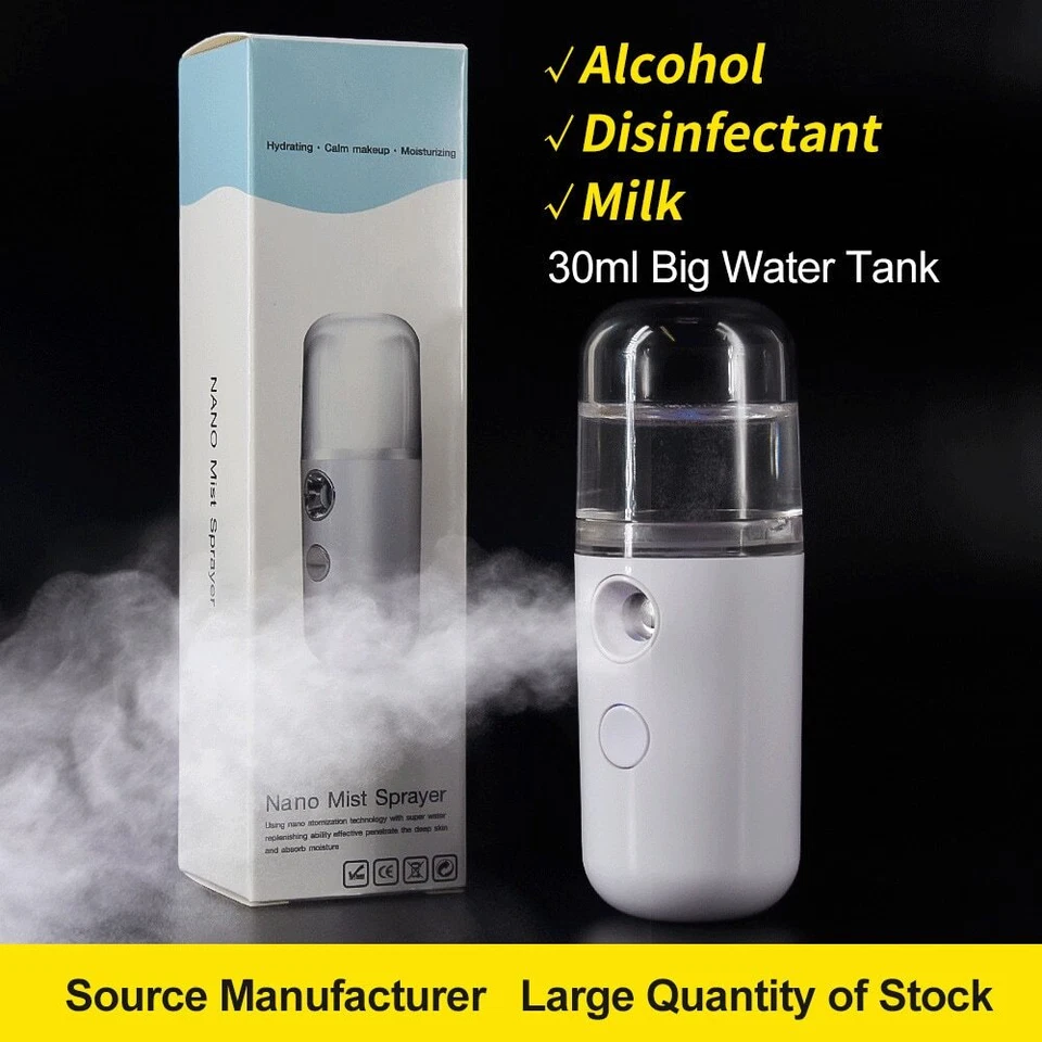 Portable Rechargeable Wireless Face Sprayer Cool Mist Maker Fogger Humidifier - Image 4 of 4
