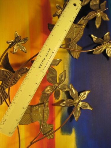 Kolibris & Blumen Messing moderner Stil Metall Wandbild - Bild 6 von 6