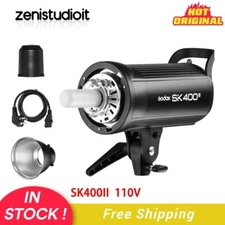 US Godox SK400II 400W 110V Studio Strobe Flash Light Head Bowens Mount+Reflector