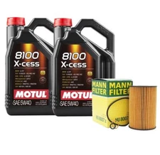 10L Motul 8100 X-CESS 5W40 Mann Filter Motor Oil Change Kit For BMW F10 F90 M5
