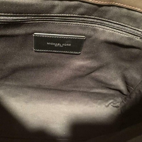 Michael Kors Herren Collection Kennedy Braun Leder Messenger Aktentasche Tasche - Bild 6 von 12