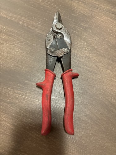 Wiss M5 Crescent Metalmaster Bulldog Straight Snips 16 Ga Steel Red - Picture 4 of 10