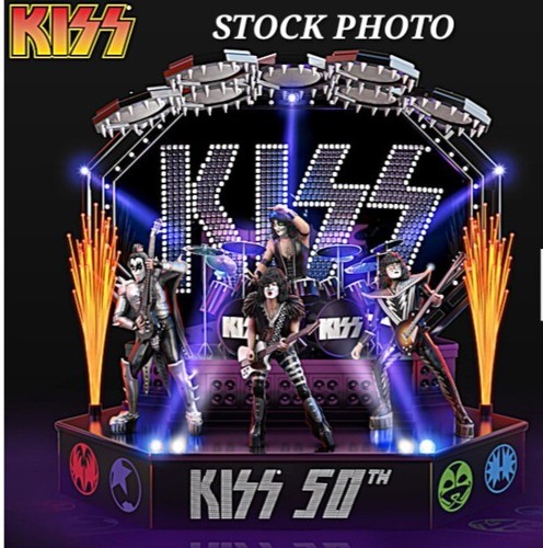 KISS 50th Anniversary Sculpture Plays Hit Song w/Color-Changing Lighting LIMITED