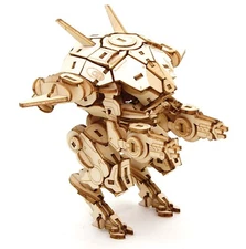 IncrediBuilds: Overwatch: D.Va's MEKA 3D Wood Model Figure Kit and Poster