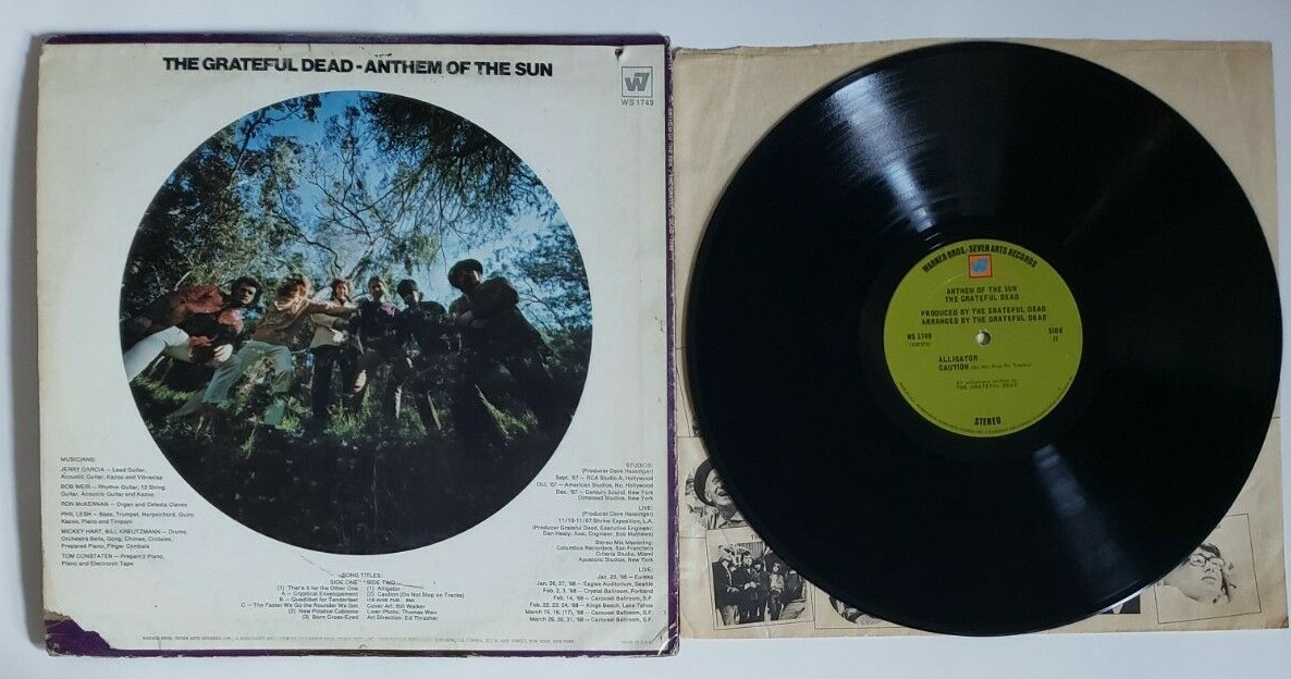 The Grateful Dead Anthem Of The Sun 1968 LP WB. Seven Arts