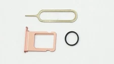 Nano "Rose Gold" Sim Card Tray Holder + Pin +Ring Replacement for iPhone 7 4.7" 