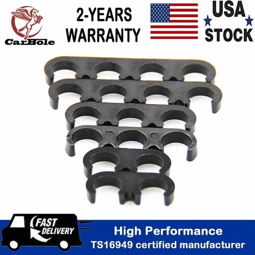 Black Plastic Universal Spark Plug Wire Looms 7/8/9mm Separator For Chevy Ford eBay