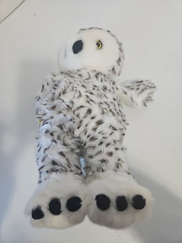 Build A Bear Hedwig die gefleckte Schneeeule 15 Zoll Plüsch rotierender Kopf Harry Potter