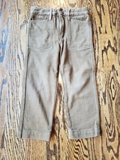 A pair of brown fine corduroy pants by Crewcuts for toddlers. Size 3