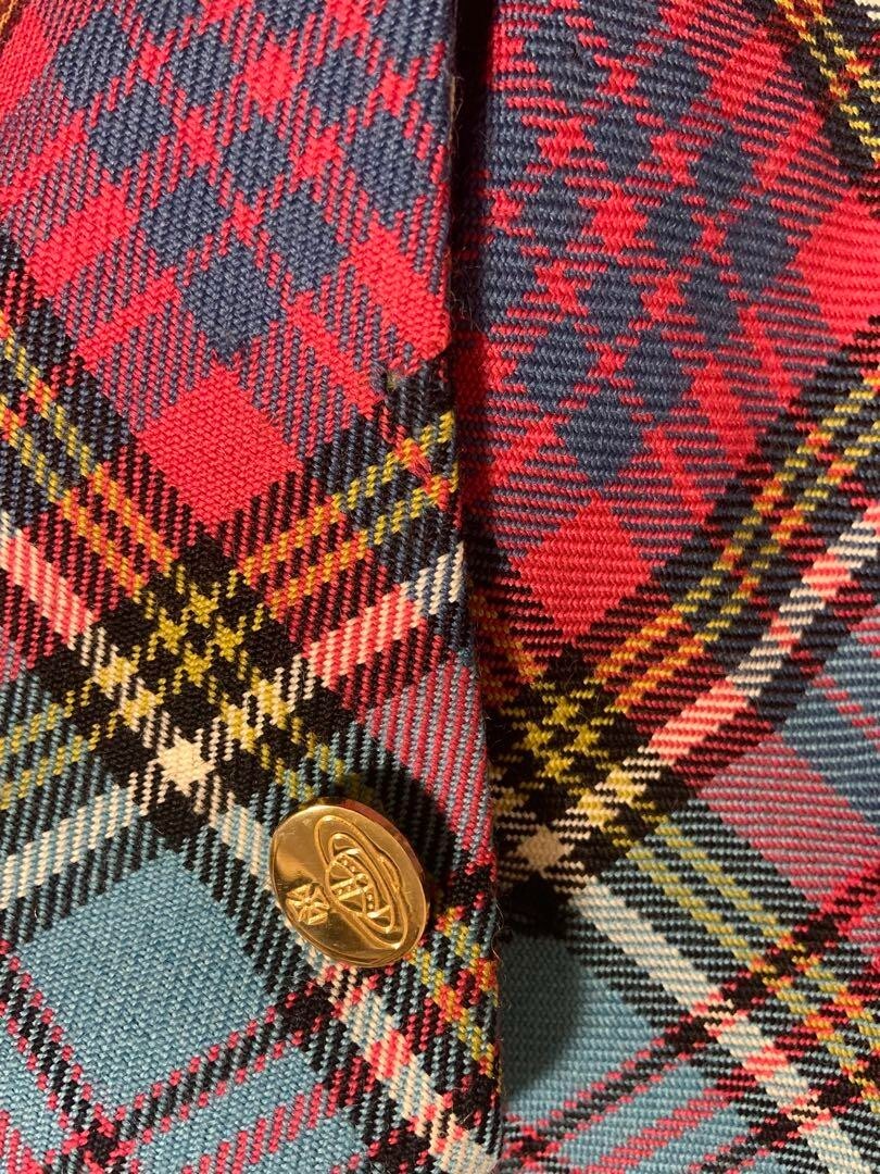Vintage Vivienne Westwood Blue Mac And Tartan Check Suit Vintage Vivienne Westwood Blue Mac And Tartan Check Suit