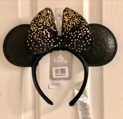 Walt Disney World 50th Anniversary Minnie Mouse Ear Headband for Adults IN BLACK 98768s1.jpg main image 3